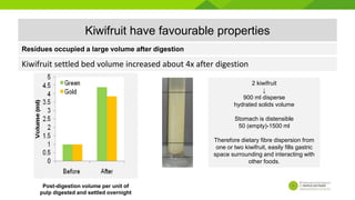 Kiwifruit – A Double Agent for Glycaemic Control and Nutrient Enhancement by Dr John Monro | PPTX