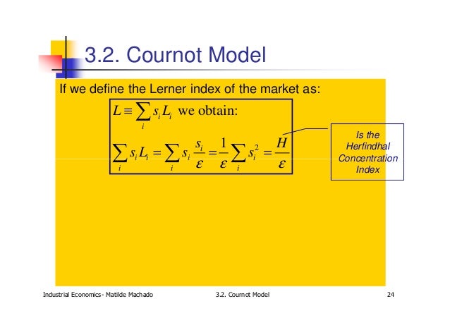 cournot model