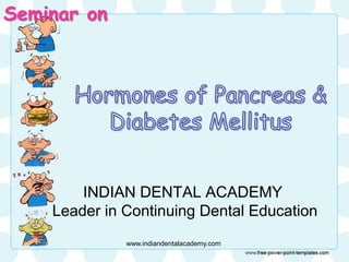 INDIAN DENTAL ACADEMY
Leader in Continuing Dental Education
Seminar on
www.indiandentalacademy.com
 