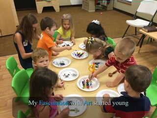 Kids Painting. Digital image. Pixabay. N.p., n.d. Web. 16 June 2016. <https://pixabay.com/en/preschoolers-arts-and-crafts-1191122/>
MyMy FascinationFascination withwith ArtArt started youngstarted young
 