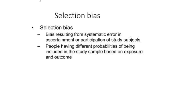 3 5 2 Selection Bias