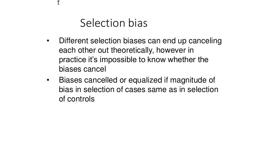 3.5.2 selection bias