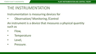 3.plant instrumentation and control theory | PPTX