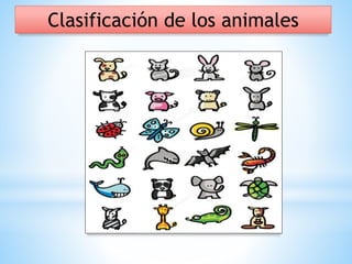 Clasificación de los animales