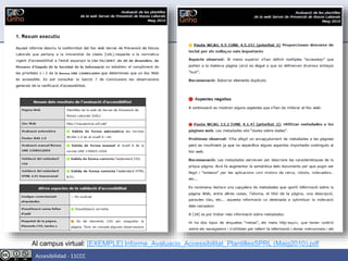 Al campus virtual: [EXEMPLE] Informe_Avaluacio_Accessibilitat_PlantillesSPRL (Maig2010).pdf
Accesibilidad - 11CCC
 
