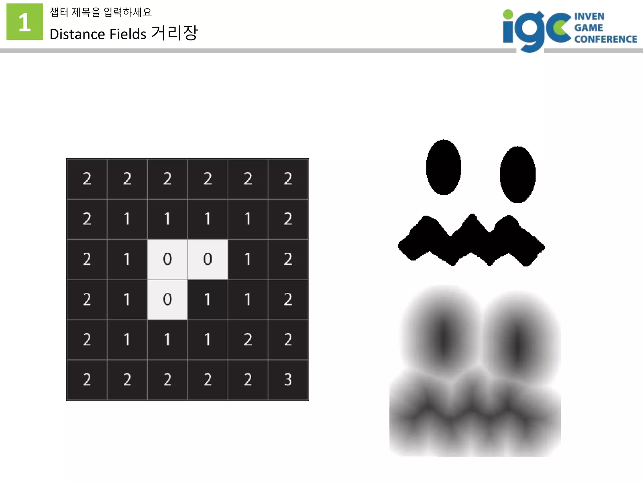 1
챕터 제목을 입력하세요
Distance Fields 거리장
 