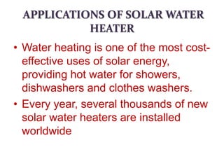 3. solar water heater | PPTX