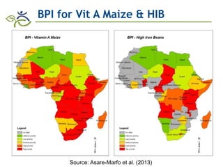 Role of Biofortification as Part of a More Diverse Diet in Africa: Progress, Challenges and Opportunities
