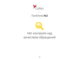 Проблема №2
Нет контроля над
качеством обращений
10
 
