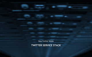 TWITTER SERVICE STACK
How Twitter Works
 