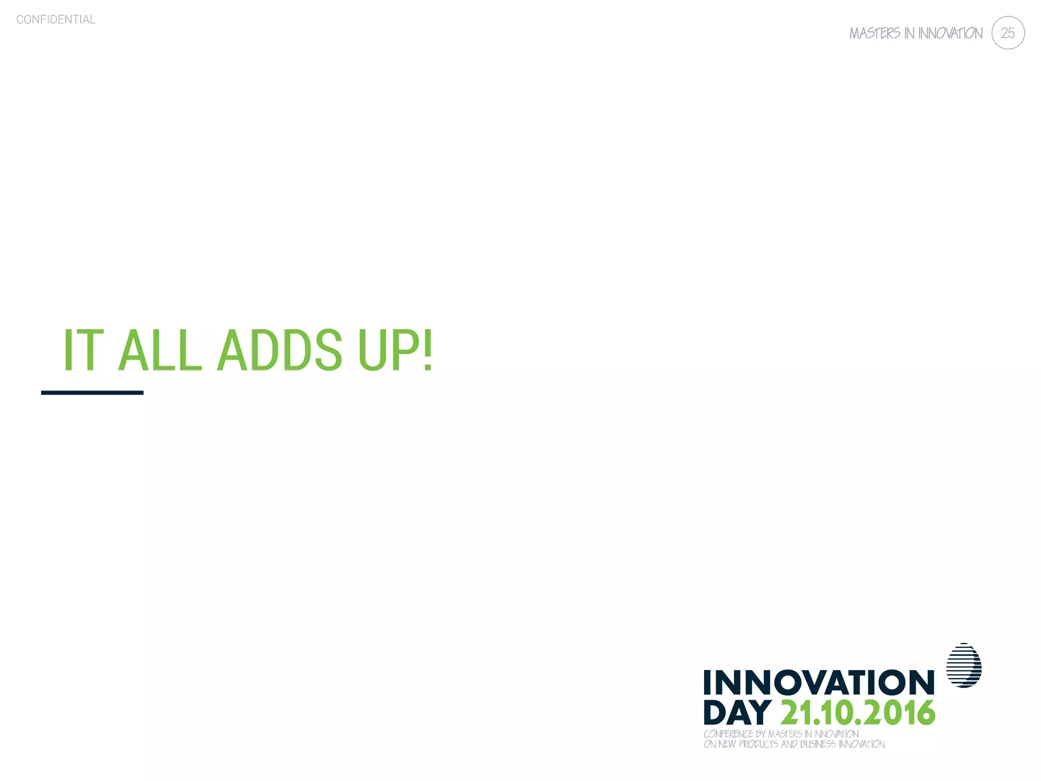 3.2 Simple sensors: case ‘smart metering’
CONFIDENTIAL
25
IT ALL ADDS UP!
 