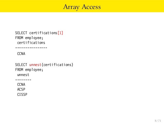 Seriously! 38+ Facts About Unnest Postgres Array  Your Friends Forgot to Share You.