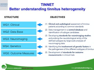 STRUCTURE OBJECTIVES
TINNET
Better understanding tinnitus heterogeneity
 