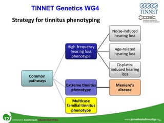 Strategy for tinnitus phenotyping
TINNET Genetics WG4
 