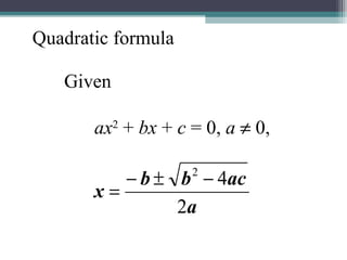 3.1 algebra the language of mathematics | PPT