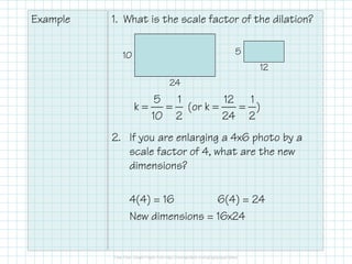 3.9.1 Dilation, Scale Factor, and Proportion | PDF