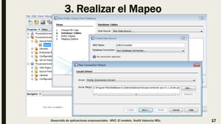 3. Realizar el Mapeo
Desarrollo de aplicaciones empresariales - MVC: El modelo, Yesith Valencia MSc. 17
 