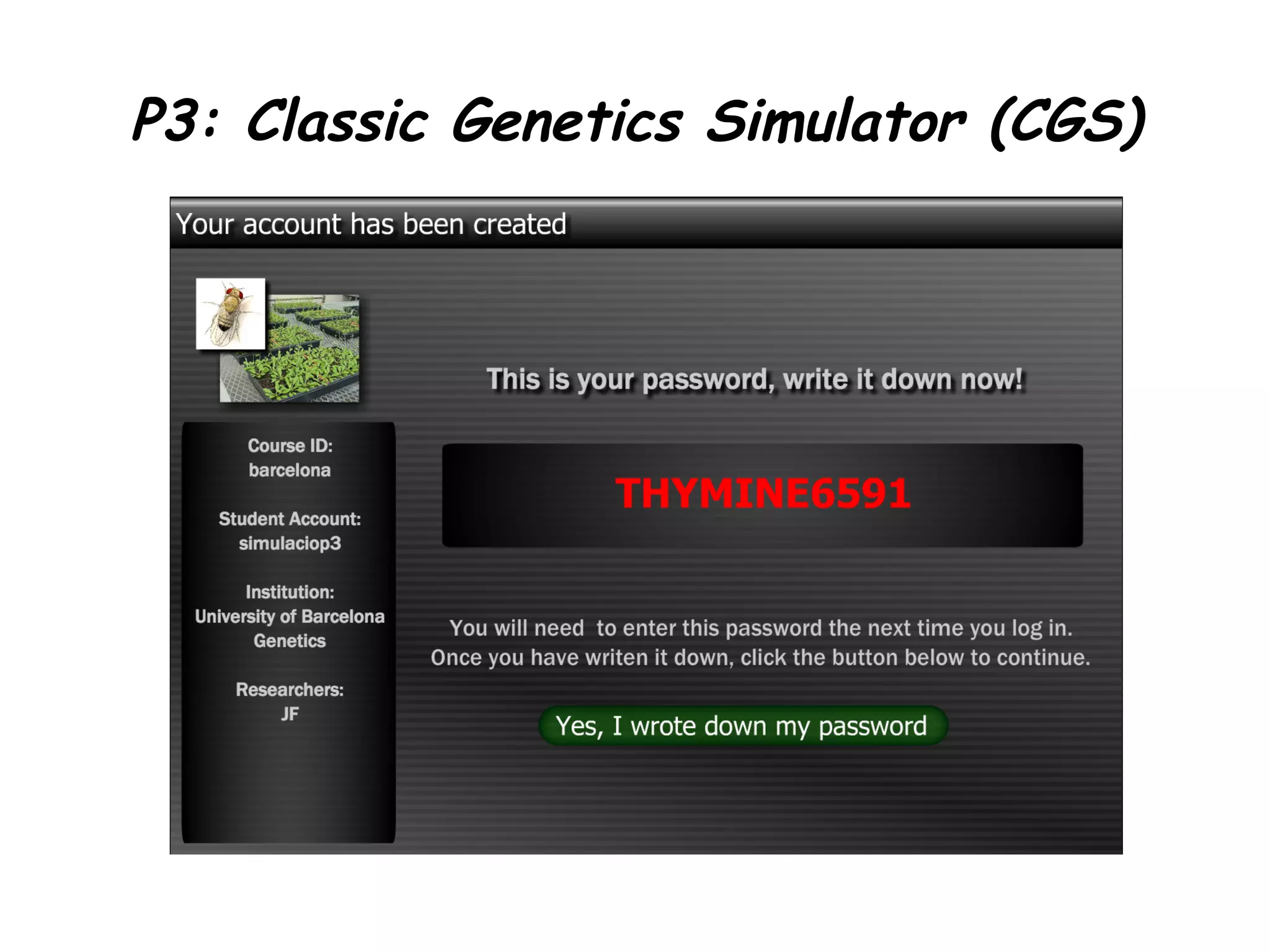 Linux Genetic Code Simulator Classic Genetics Simulator | PDF