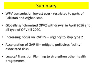 global polio eradication and endgame strategy | PPTX
