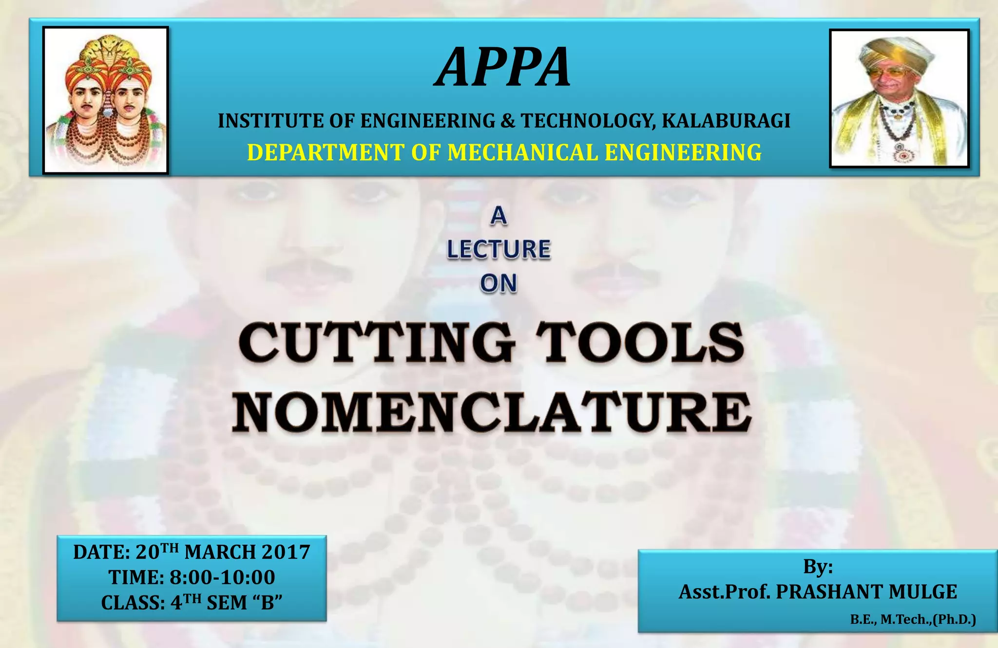 3.cutting tools nomenclature PPT