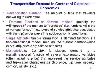 An Intro to estimating travel demand | PPT
