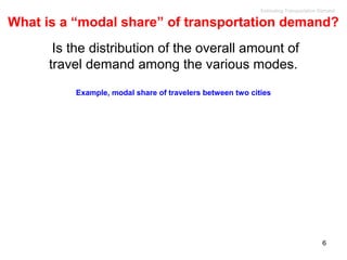 An Intro to estimating travel demand | PPT