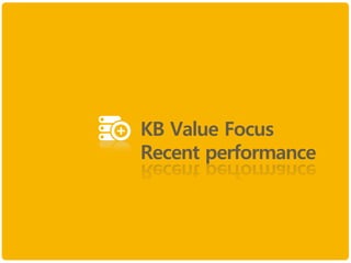KB Value Focus
Recent performance
 