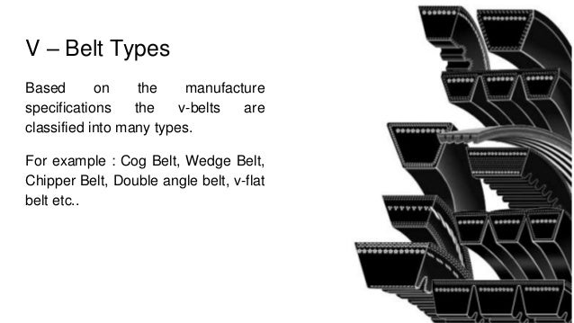 different types of v belts