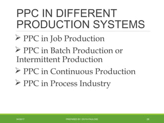 Ppc Clearing Process Production and service operations planning | PPT