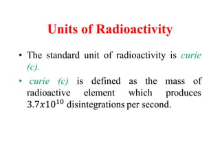 Units of Radioactivity
 