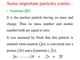 Some important particles contin...
 