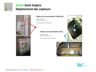 Mairie de Saint Sulpice la Forêt – Juillet 2017
Smart Saint Sulpice
Déploiement des capteurs
 