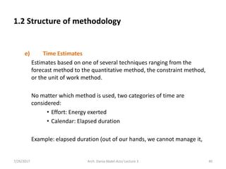 Enumeration Method Project Management Examples Lecture 3. project management – description (2) | PDF