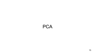 PCA
15
 