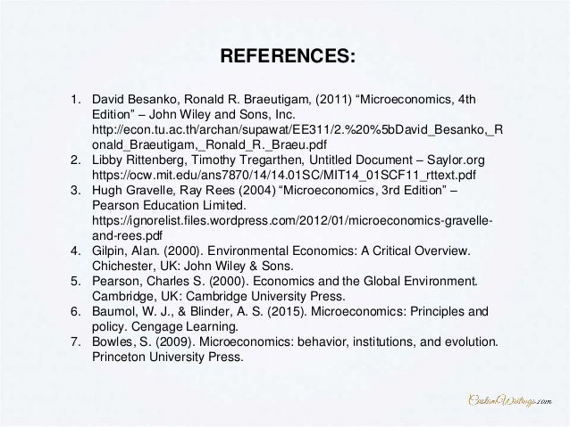 Microeconomic topics to write about picture
