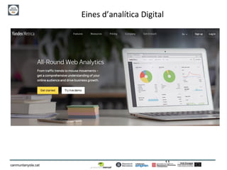 11
canmuntanyola.cat
Eines d’analítica Digital
 