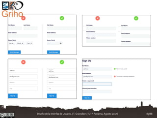 Diseño de la Interfaz de Usuario. [T.Granollers - UTP Panamá, Agosto 2017] 83/88
 