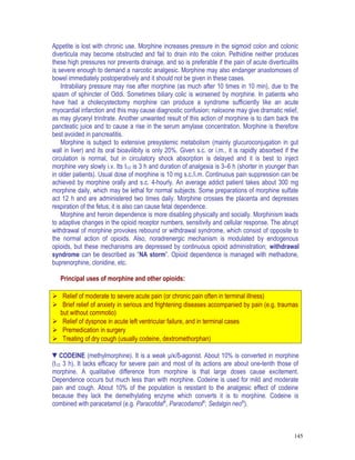 Pain and Opioid (narcotic) analgesics | PDF