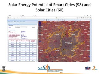 Solar Energy Potential of Smart Cities (98) and
Solar Cities (60)
 