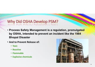 Elements of Process Safety Management | PDF
