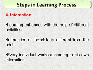 Learning process | PPT image.