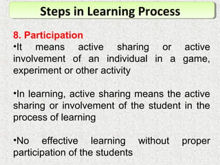 Learning process | PPT