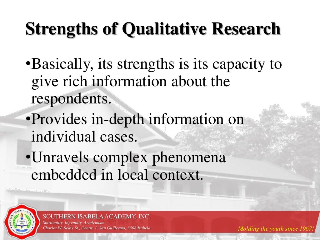 a weakness of qualitative research can take the form of