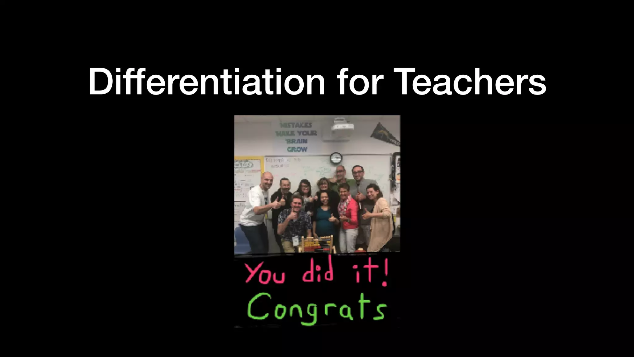 Differentiation for Teachers
 