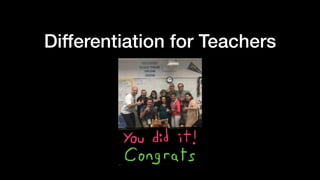 Differentiation for Teachers
 