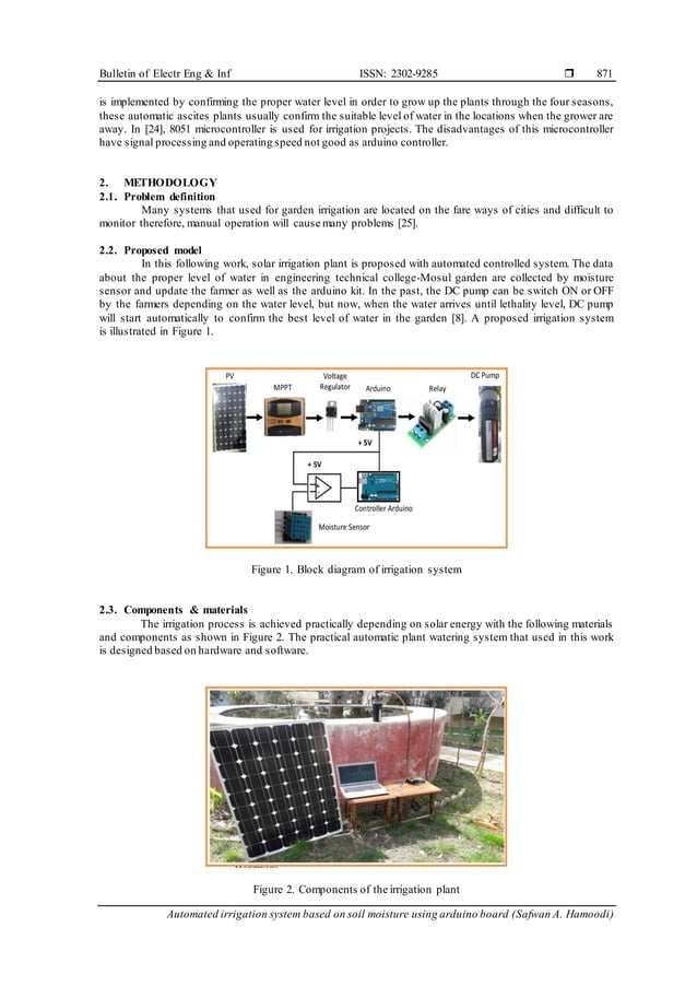 Automated irrigation system based on soil moisture using arduino board ...