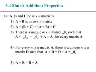 Chapter 3: Linear Systems and Matrices - Part 2/Slides | PDF