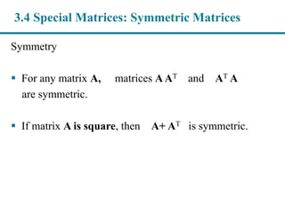 Chapter 3: Linear Systems and Matrices - Part 2/Slides | PDF