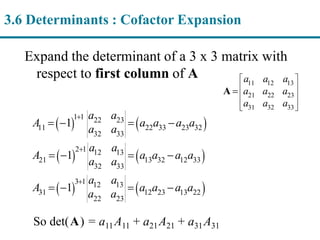 Chapter 3: Linear Systems and Matrices - Part 3/Slides | PDF