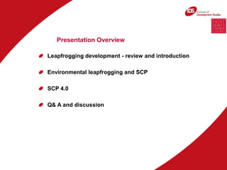 Leapfrogging Example 3. leapfrogging development by Patrick Schröderand Manisha Anantharaman ...
